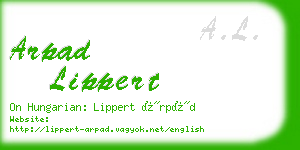 arpad lippert business card